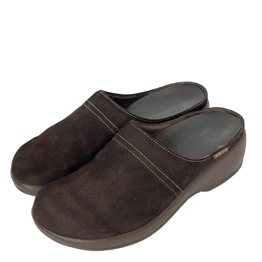 Mephisto Brown Nature Is Future Air Relax Slip On Comfort Mules Clogs Size 7 - Picture 4 of 15